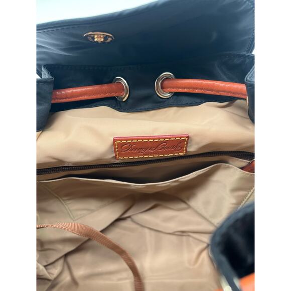 DOONEY & BOURKE Navy Blue Nylon Backpack, Leather Tassels main image 6